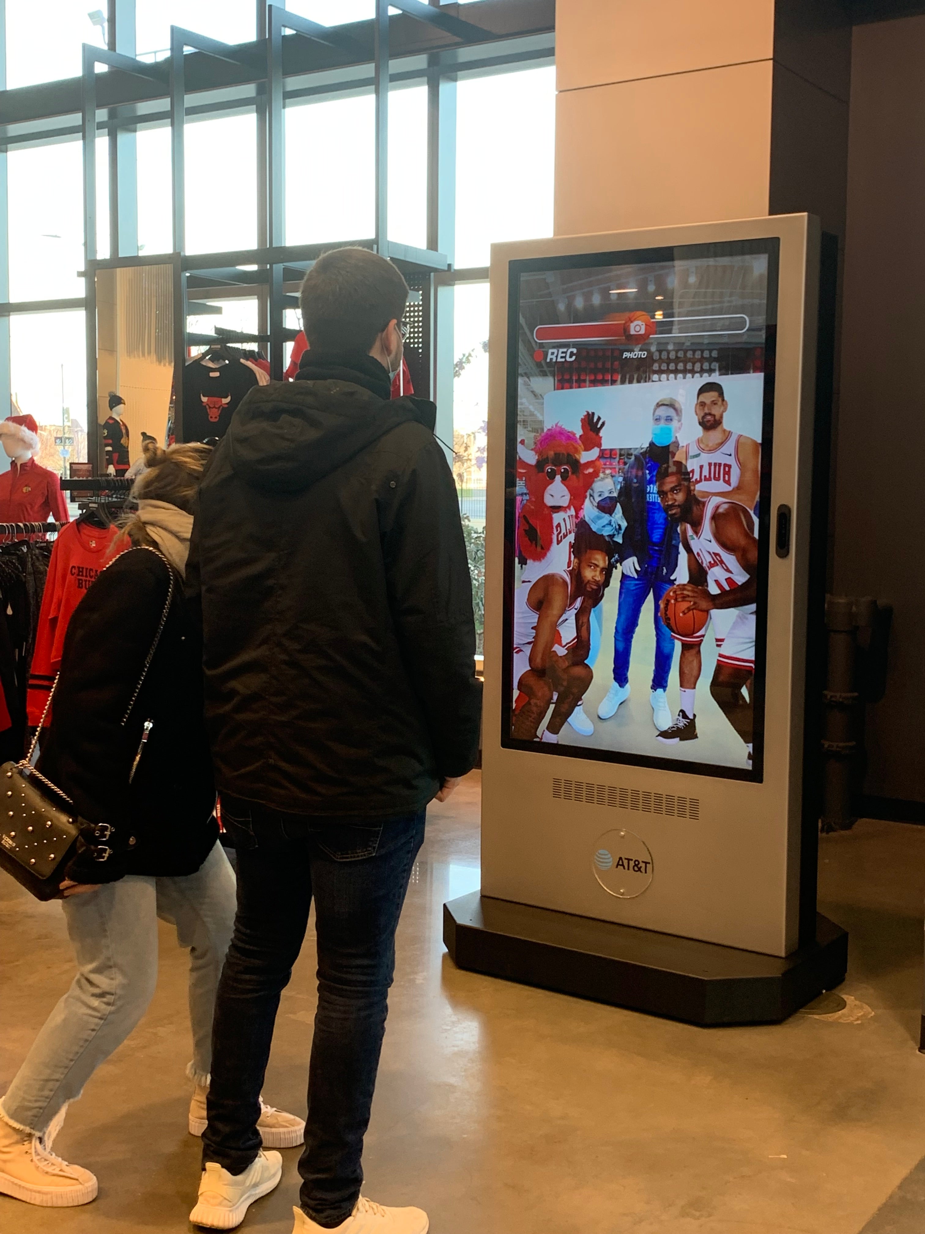 ATT United Center 65 Inch Custom VR Kiosk