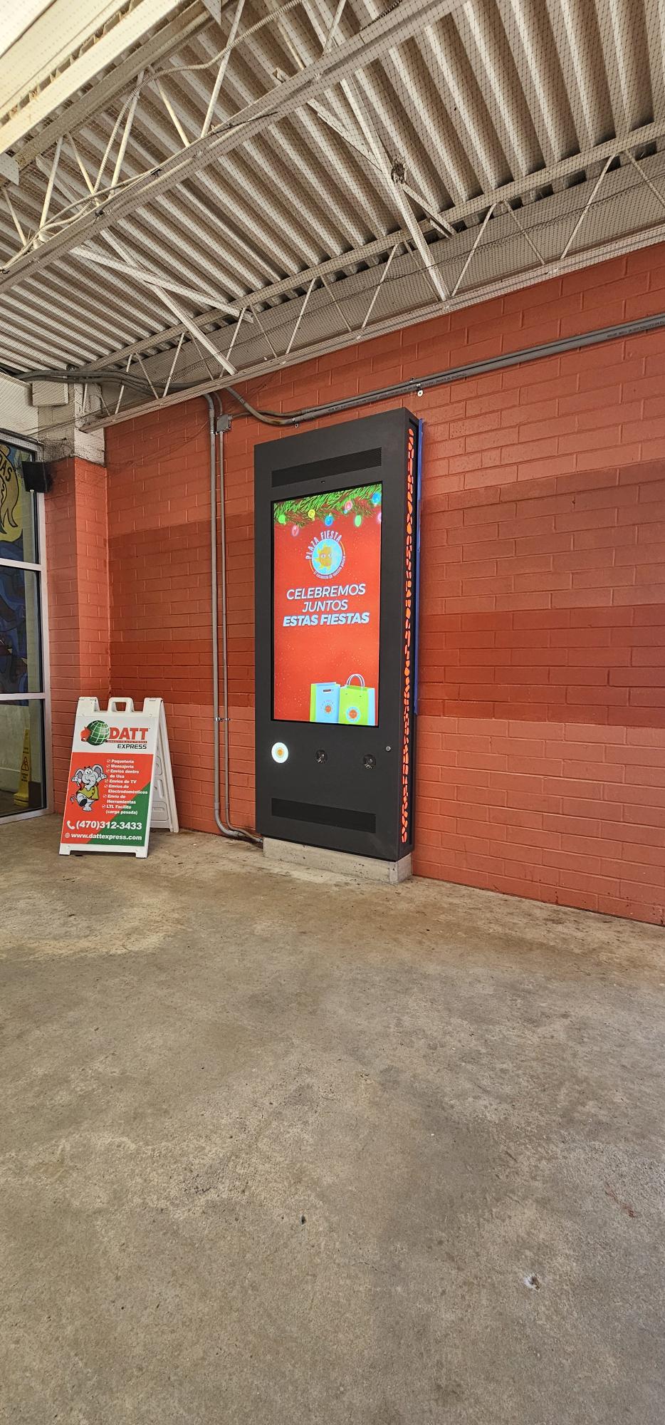 Custom In Wall Valencia Outdoor Kiosk 65inch